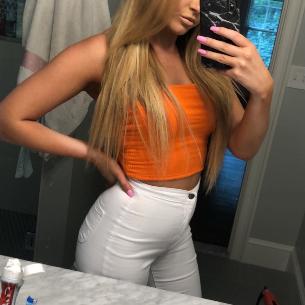 Orange tube top